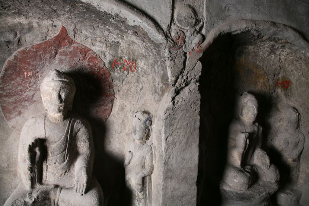 Miniature of Southern Xiangtangshan, Cave 1, interior, left side