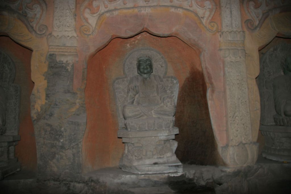 Miniature of Northern Xiangtangshan, North Cave, stupa-form niches