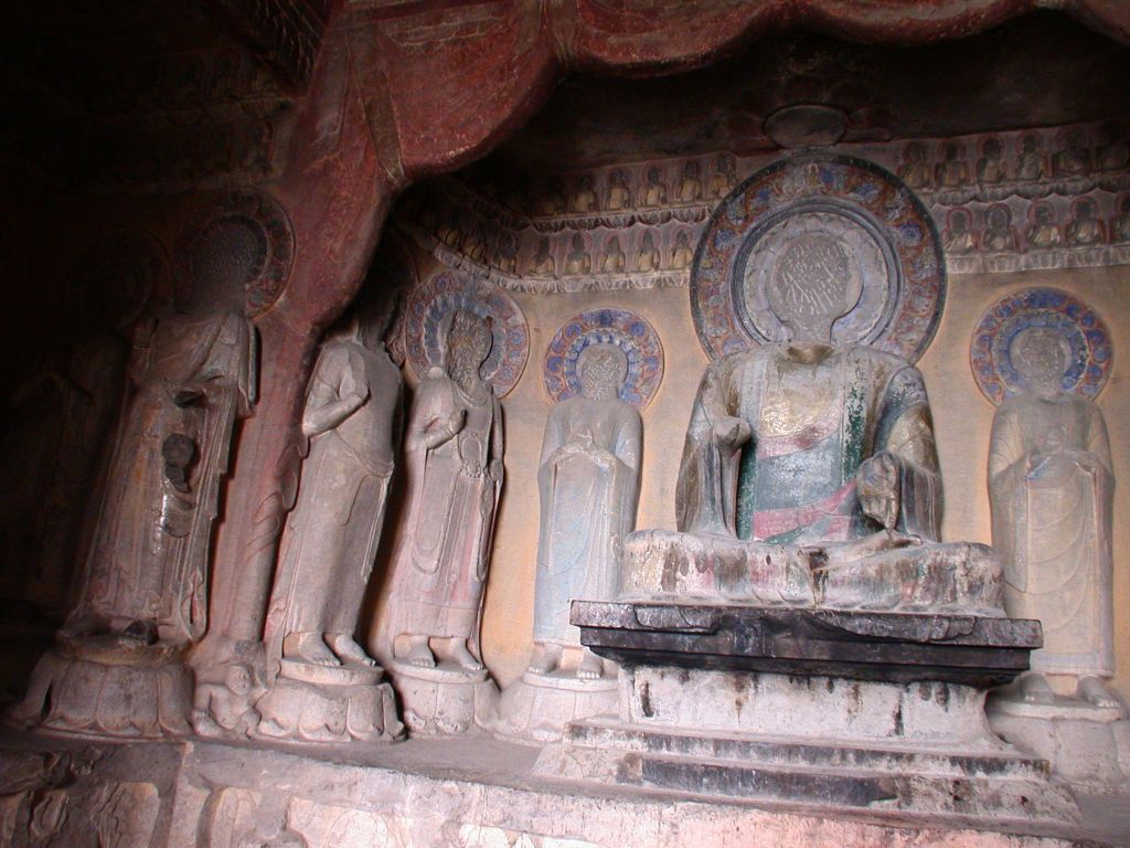 Miniature of Northern Xiangtangshan, South Cave, east wall, altar, north side