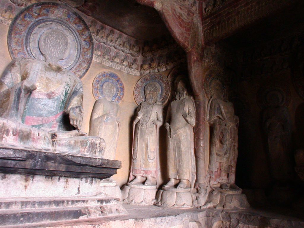 Miniature of Northern Xiangtangshan, South Cave, east wall, altar, south side