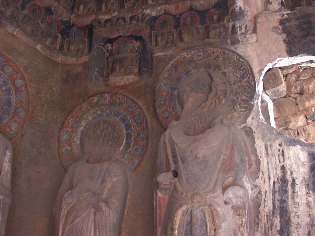 Miniature of Northern Xiangtangshan, South Cave, south wall, altar, west side