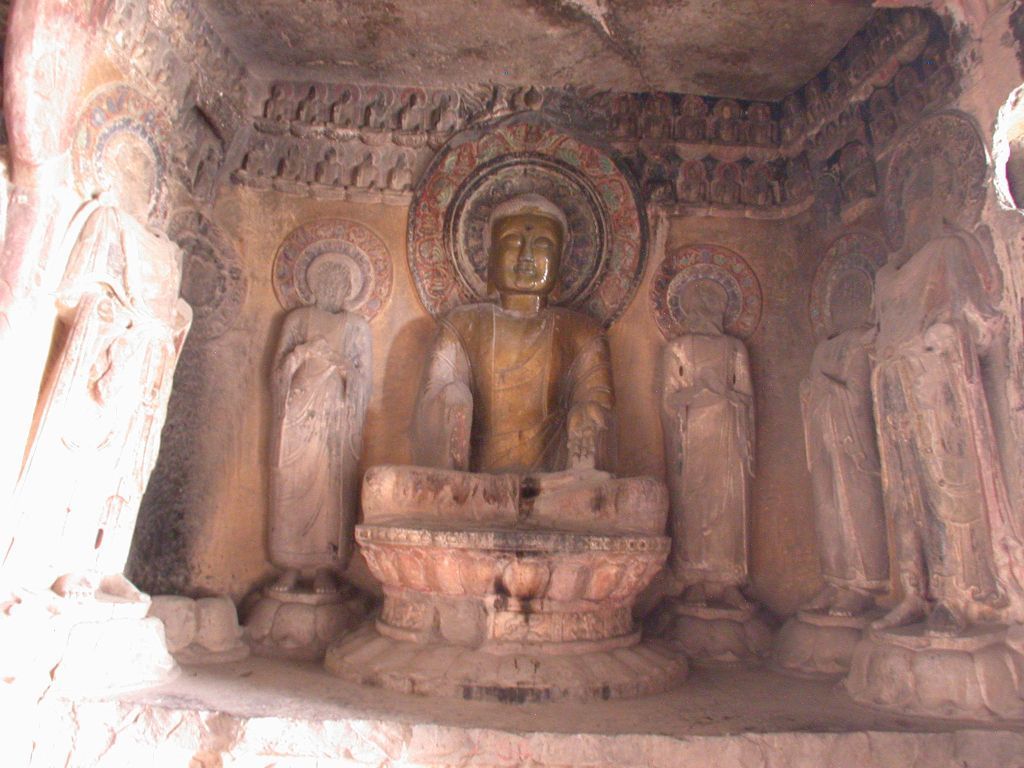 Miniature of Northern Xiangtangshan, South Cave, south wall, altar
