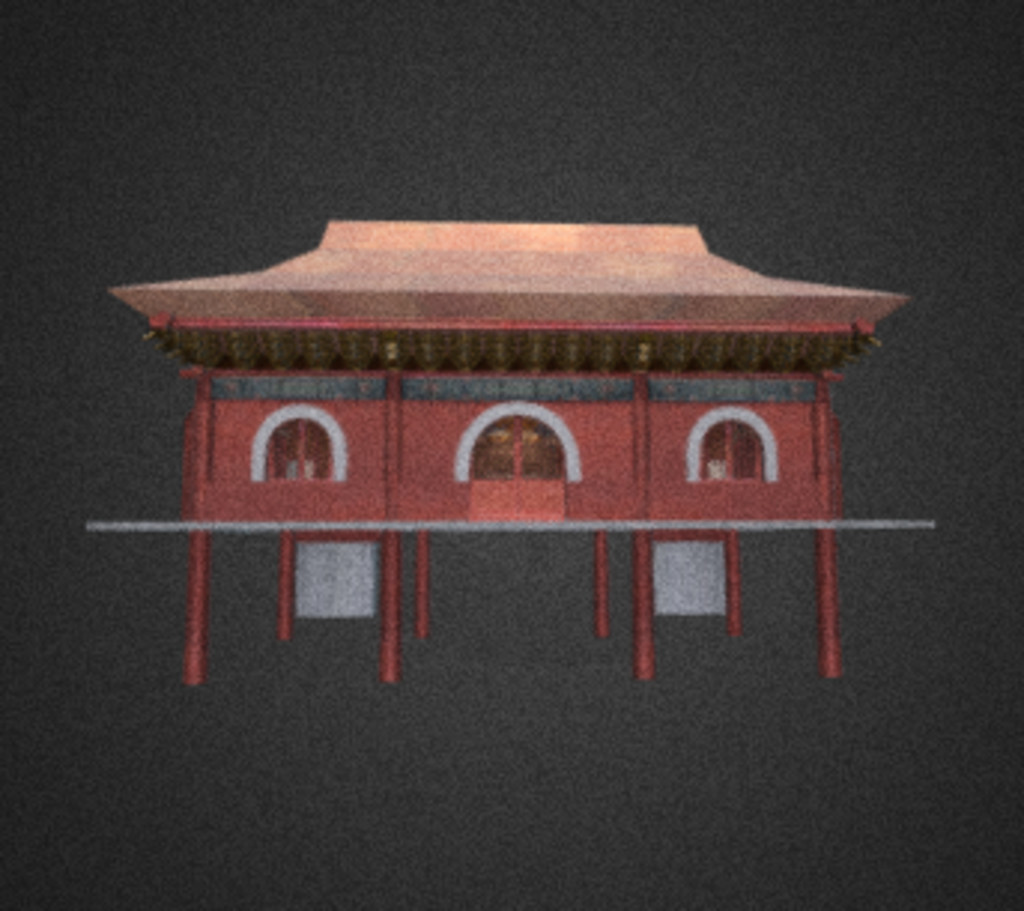 Miniature of Wanfo Pavilion (Wanfoge, Ten Thousand Buddhas Pavilion), 3D reconstruction
