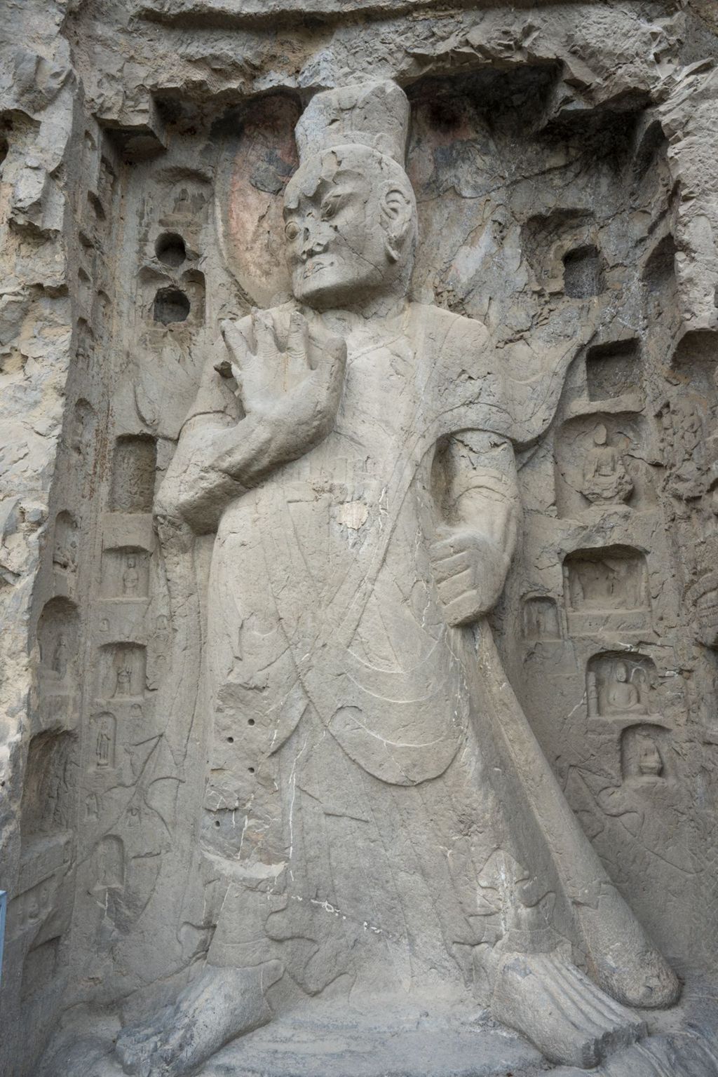 Miniature of Longmen Binyang Central Cave, guardian