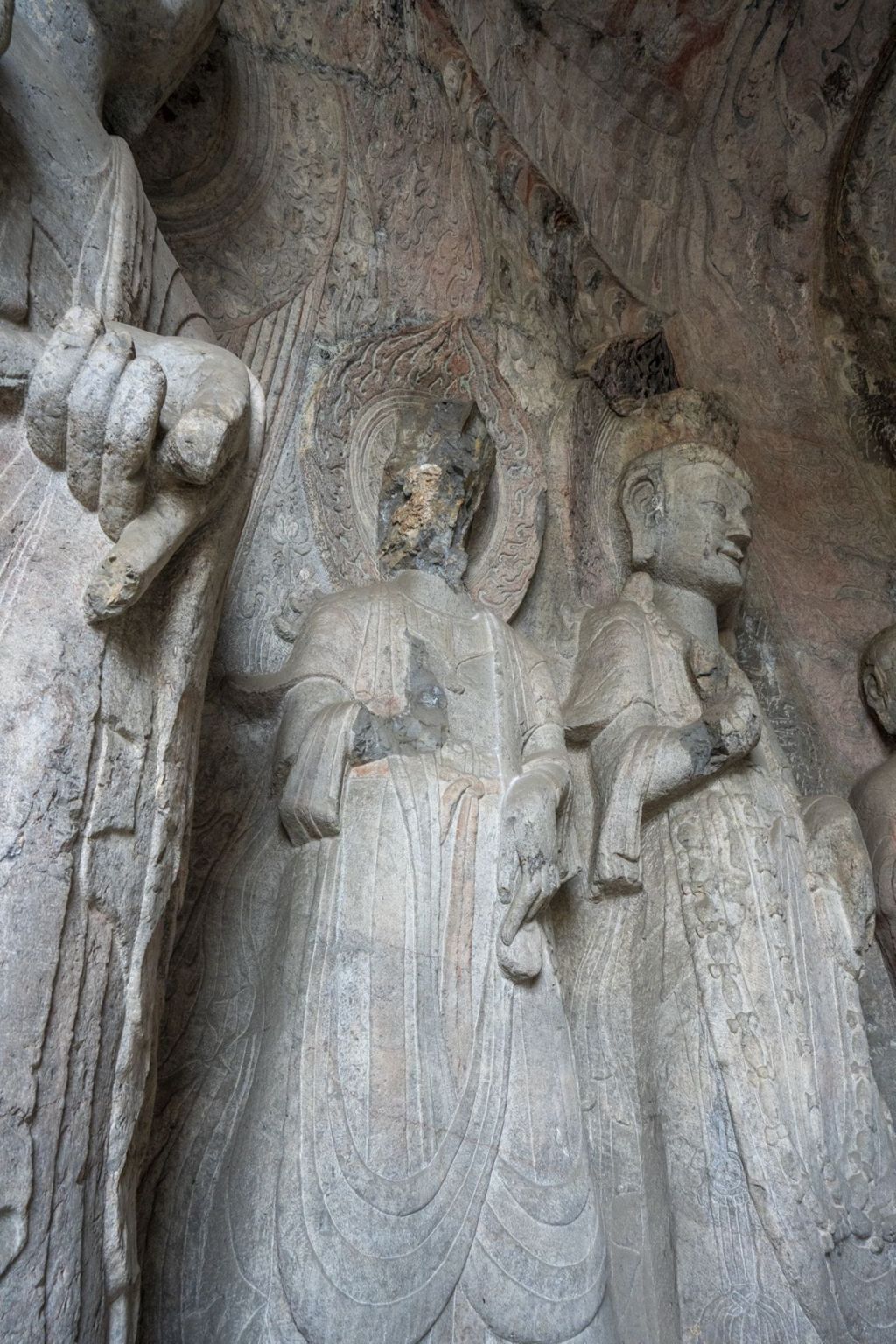 Miniature of Longmen Binyang Central Cave, south wall bodhisattvas