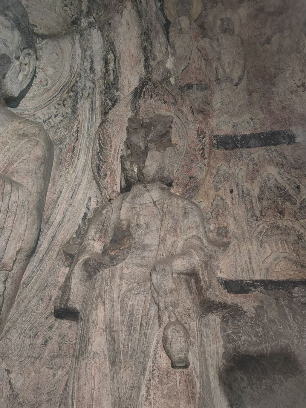 Miniature of Longmen Binyang Central Cave, north wall bodhisattva
