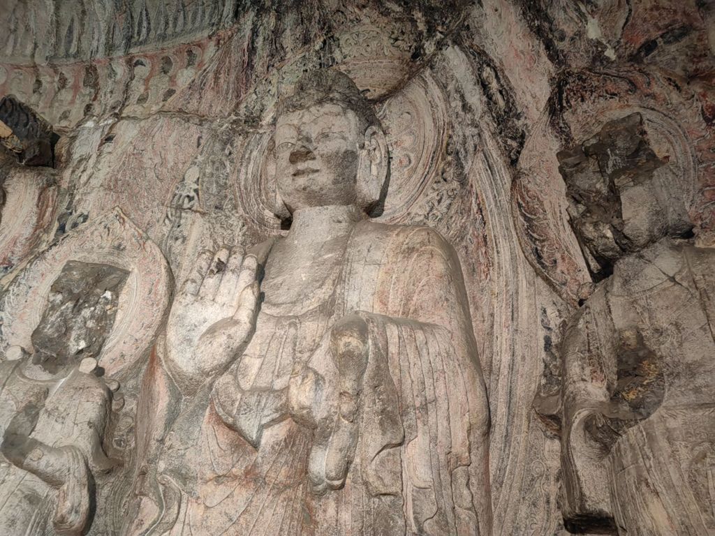 Miniature of Longmen Binyang Central Cave, north wall standing Buddha