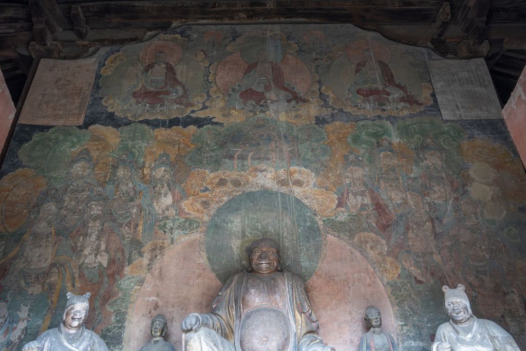 Miniature of Upper Guangsheng Temple, Amitabha Hall (or Mito Hall), Maitreya Buddha