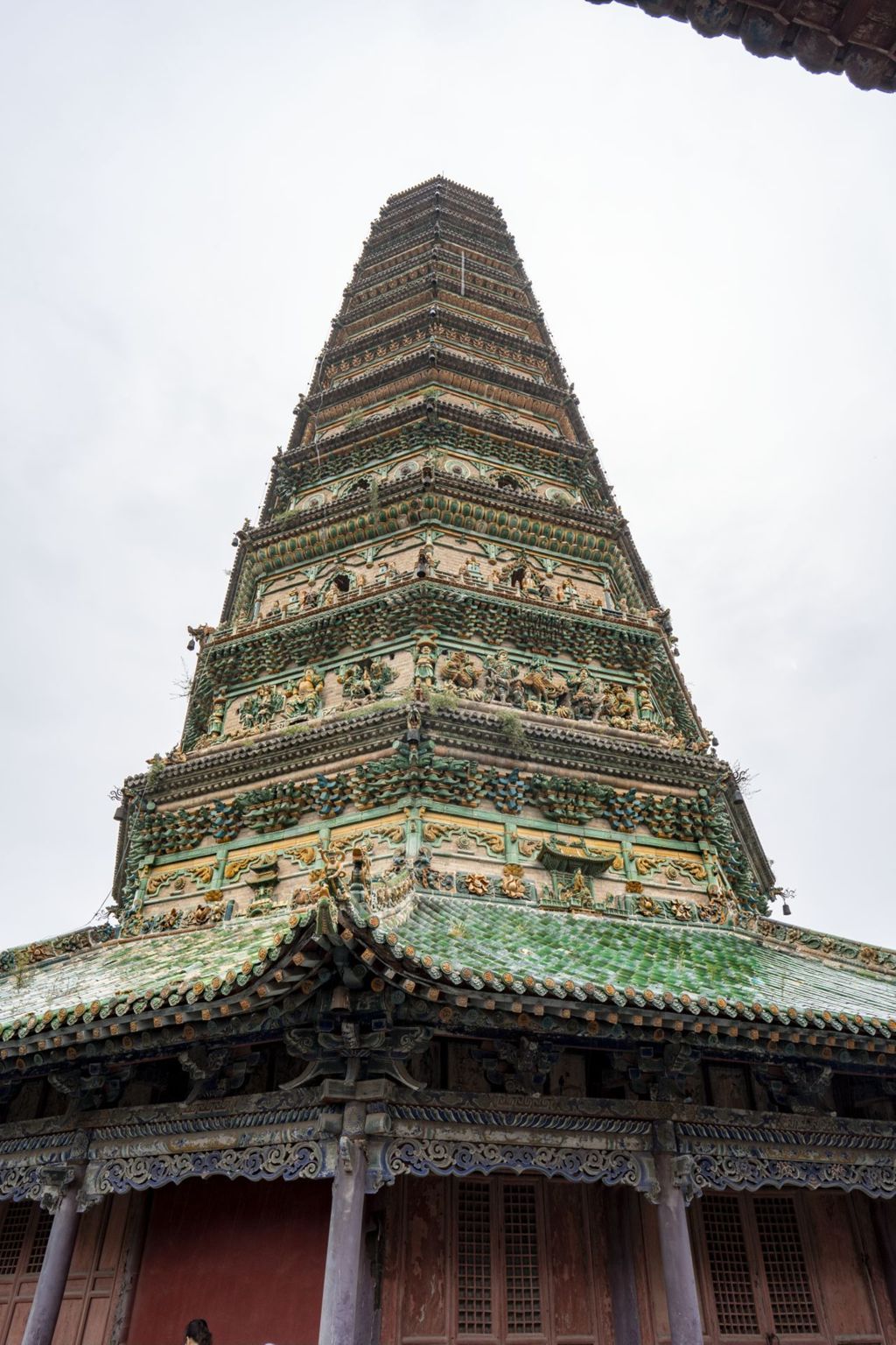 Miniature of Upper Guangsheng Temple, Flying Rainbow Tower (or Feihong Pagoda)