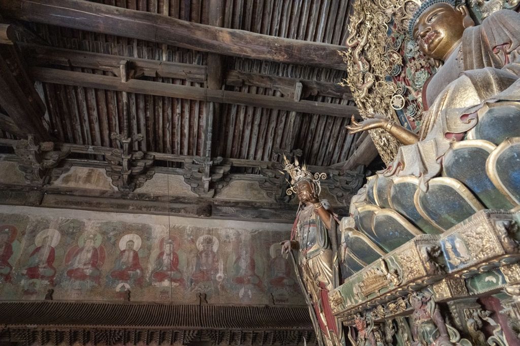Miniature of Upper Guangsheng Temple, Vairocana Hall (or Pilu Temple or Tianzhongtian Temple), interior
