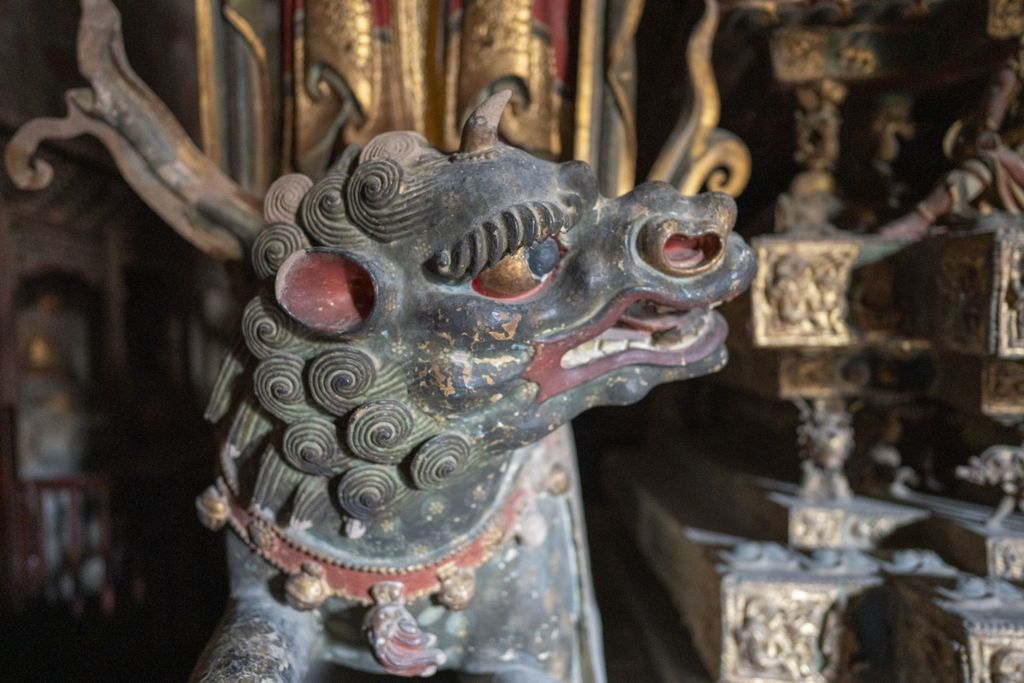 Miniature of Upper Guangsheng Temple, Vairocana Hall (or Pilu Temple or Tianzhongtian Temple), Buddha Triad's throne base