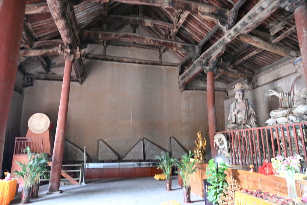Miniature of Lower Guangsheng Temple, back hall (or Daxiong Bodian), west wall