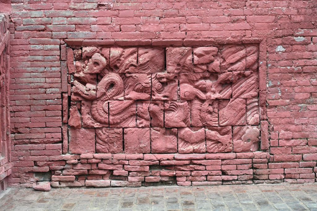 Miniature of Water God's Temple (Shuishen Temple) of the Guangsheng Monastery, relief