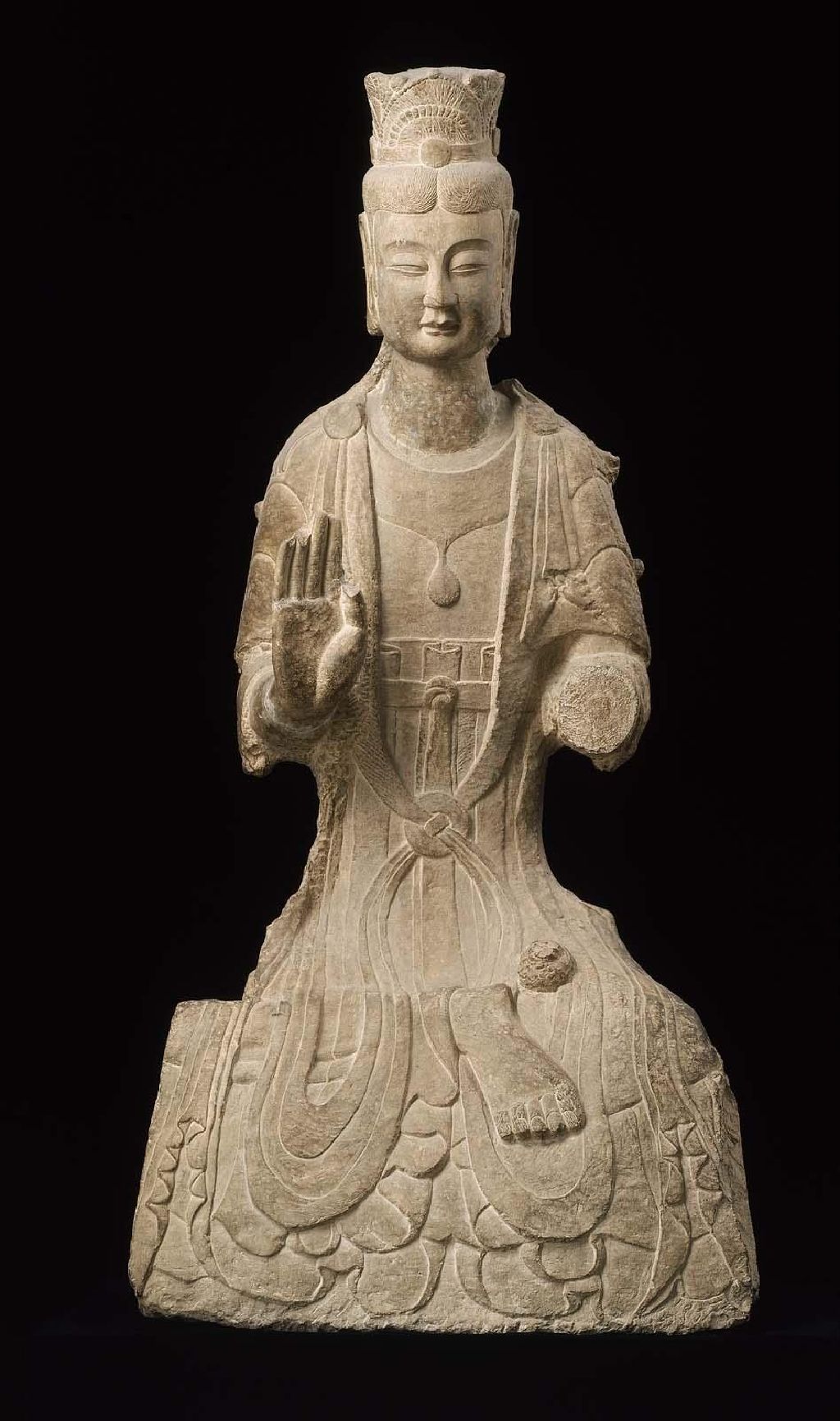 Miniature of Seated bodhisattva