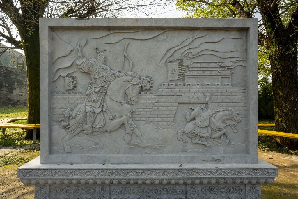 Miniature of Six Steeds of Zhao Mausoleum ("Zhaoling Liujun"), stone relief