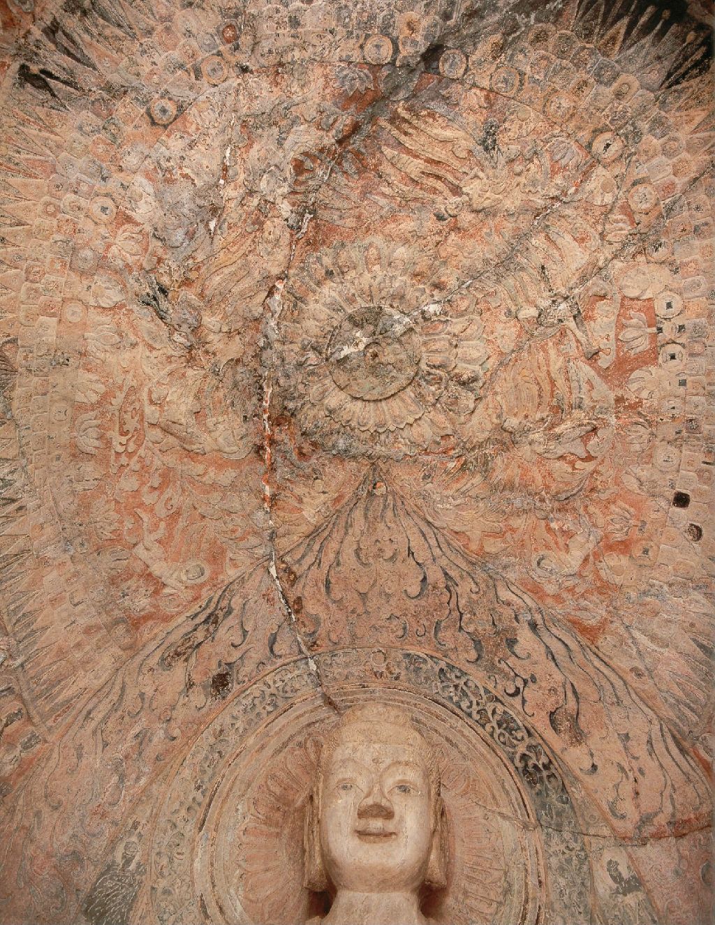 Miniature of Longmen Binyang Central Cave, Roof of Cave 140