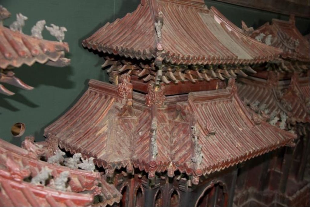 Miniature of Coffered Ceiling from Zhihua Hall (Zhihuadian, Hall of Transforming Wisdom), tiangong louge zaojing