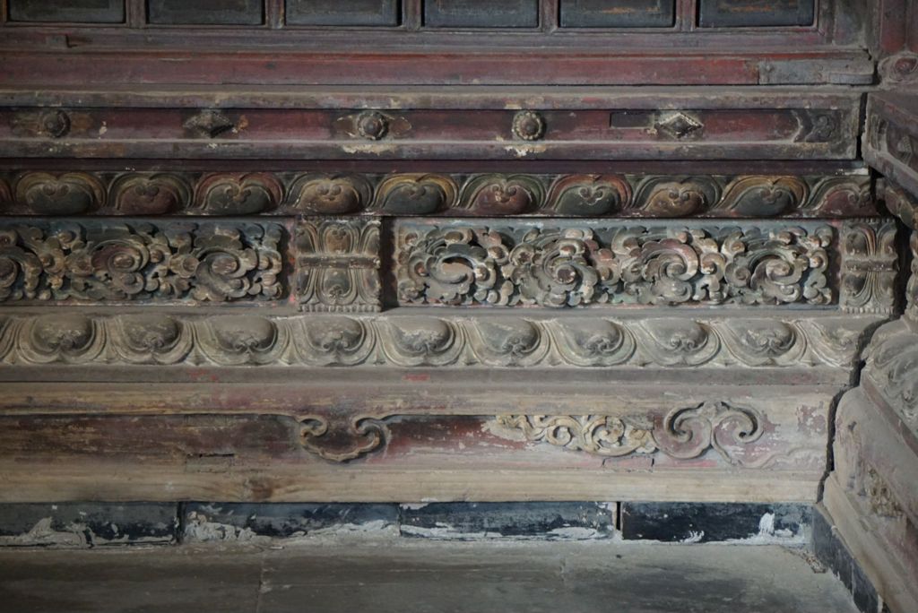 Miniature of Rulai Hall (Rulaidian, Tathagatha Hall or Shakyamuni Hall), scripture cabinets