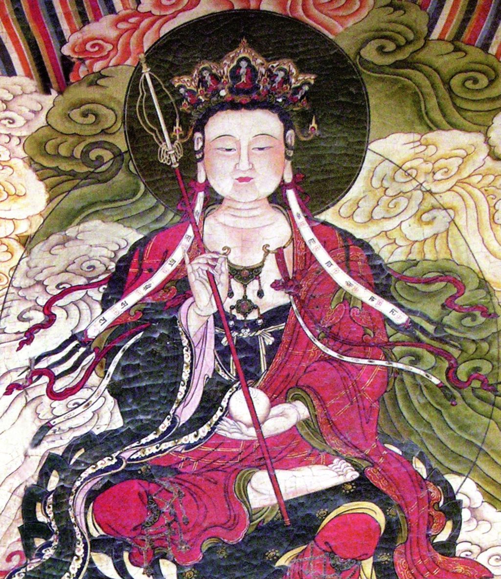 Miniature of Dizang Bodhisattva with the Ten Kings of Hell Mural from Zhihua Hall (Zhihuadian, Hall of Transforming Wisdom), Dizang