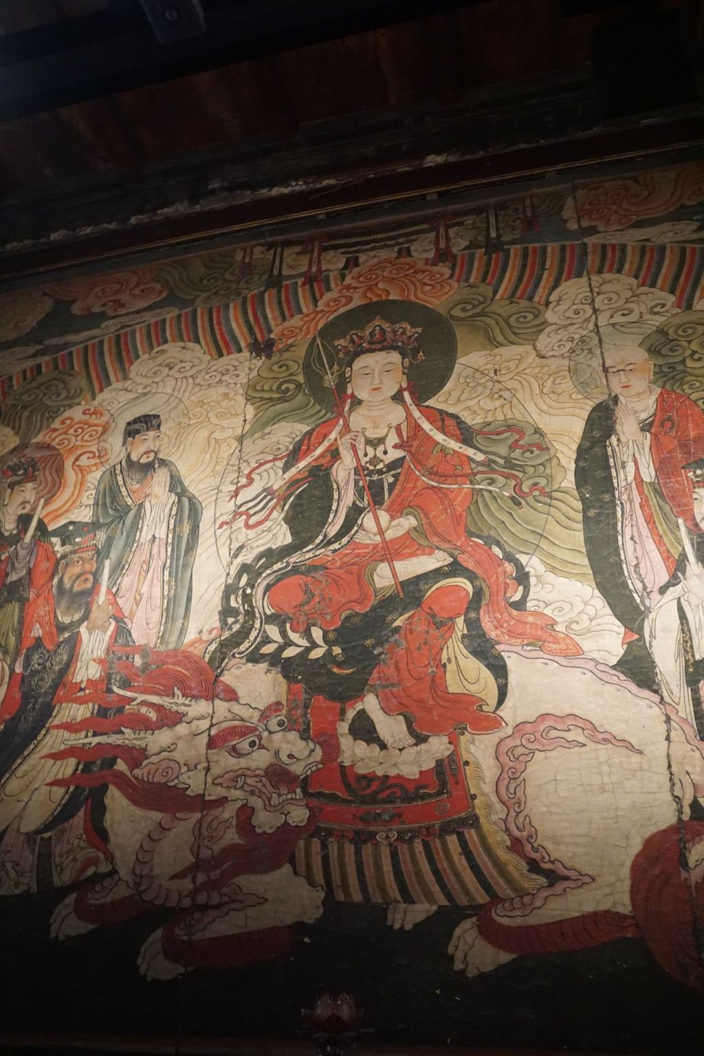 Miniature of Dizang Bodhisattva with the Ten Kings of Hell Mural from Zhihua Hall (Zhihuadian, Hall of Transforming Wisdom), Dizang