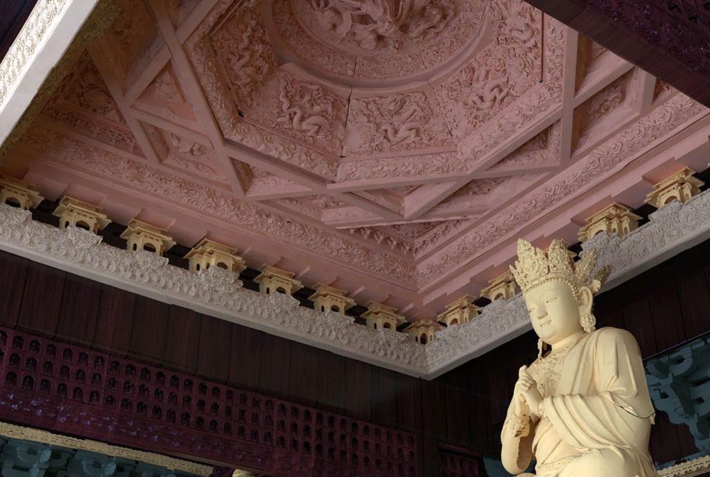 Miniature of Coffered Ceiling from Wanfo Pavilion (Wanfoge, Ten Thousand Buddhas Pavilion), ceiling model digital reconstruction