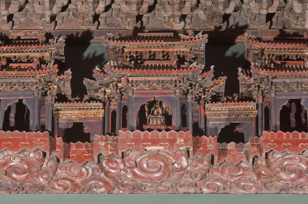 Miniature of Coffered Ceiling from Zhihua Hall (Zhihuadian, Hall of Transforming Wisdom), miniature multi-story pavilions (tiangong louge)