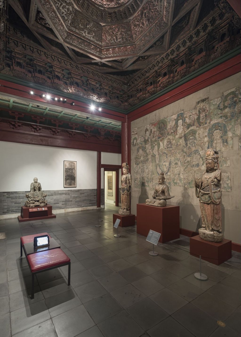 Miniature of Coffered Ceiling from Zhihua Hall (Zhihuadian, Hall of Transforming Wisdom), Philadelphia Museum of Art Hollis Baldeck Gallery