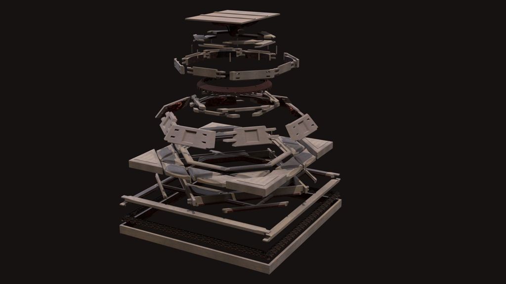 Miniature of Coffered Ceiling from Zhihua Hall (Zhihuadian, Hall of Transforming Wisdom), 3D reconstruction still image