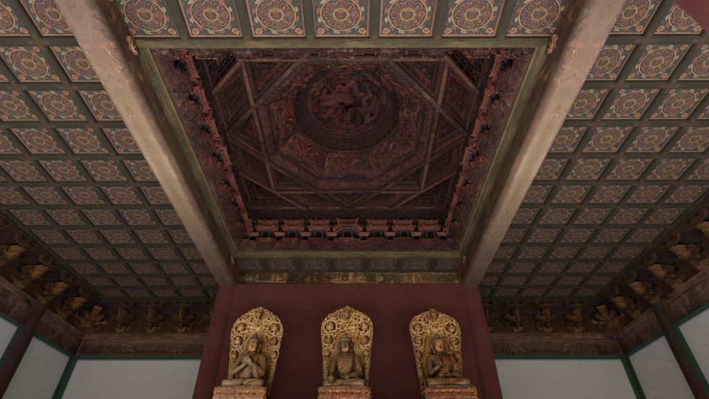 Miniature of Coffered Ceiling from Zhihua Hall (Zhihuadian, Hall of Transforming Wisdom), 3D reconstruction still image