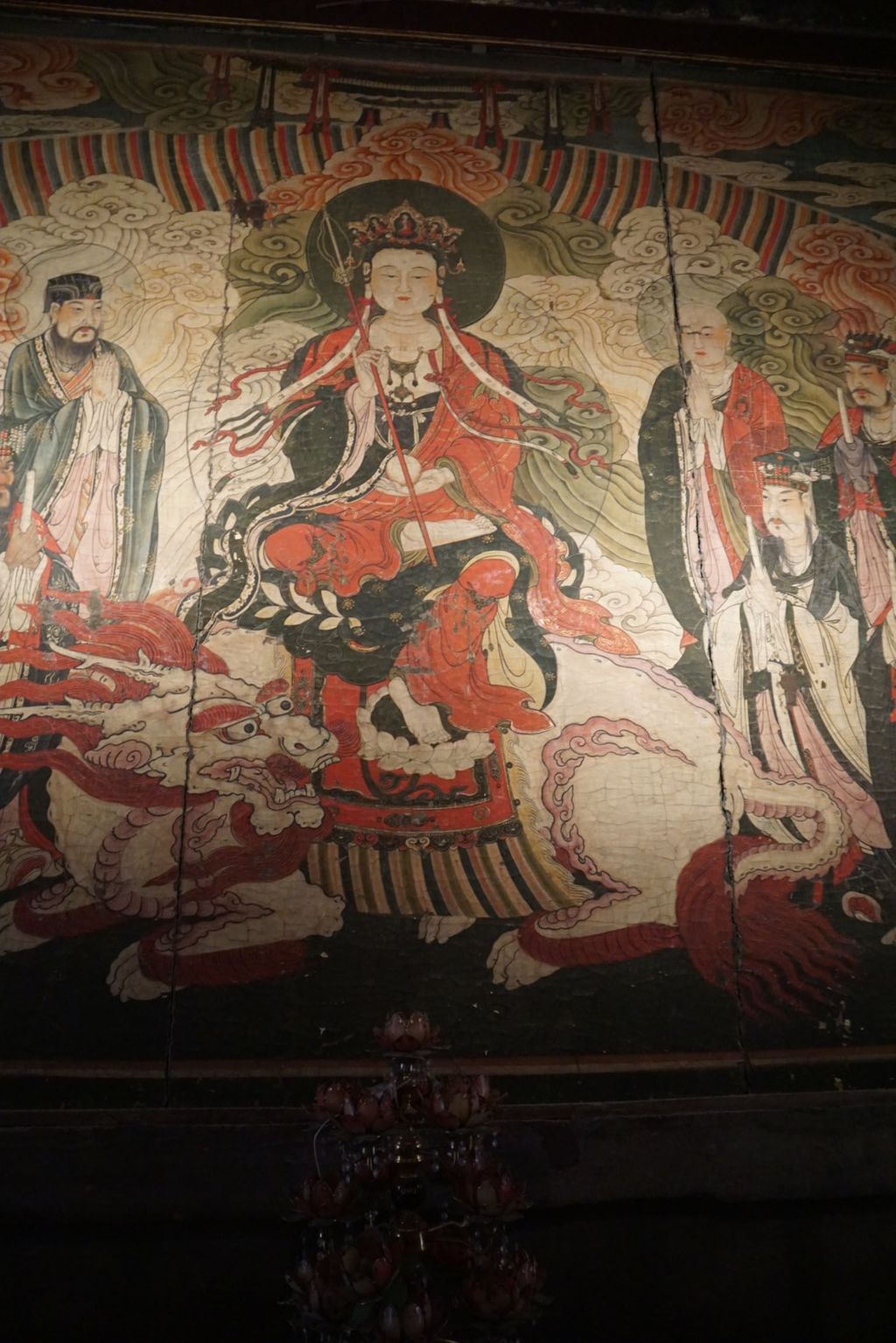 Miniature of Dizang Bodhisattva with the Ten Kings of Hell Mural from Zhihua Hall (Zhihuadian, Hall of Transforming Wisdom), full mural