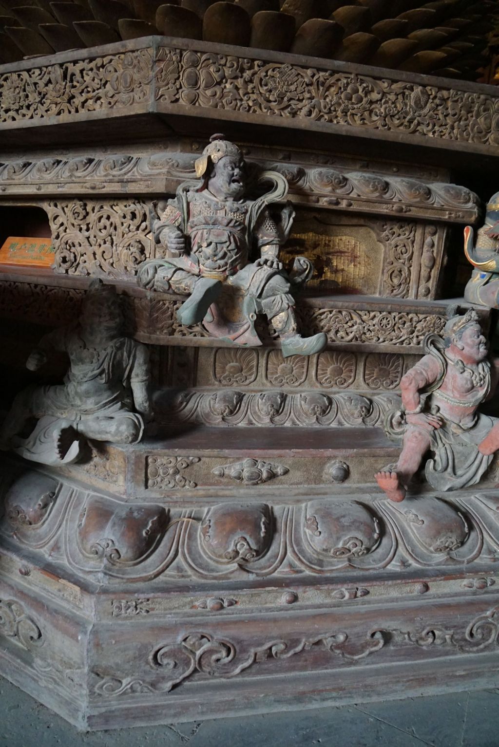 Miniature of Buddha Triad from Wanfo Pavilion (Wanfoge, Ten Thousand Buddhas Pavilion), Vairocana Buddha