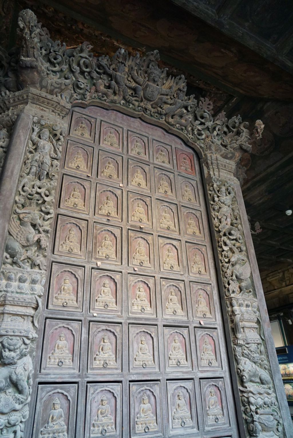 Miniature of Revolving Sutra Cabinet (Zhuanlun Jingzang, or Scripture Cabinet) in Sutra Hall (Zangdian, or Scripture Hall), front
