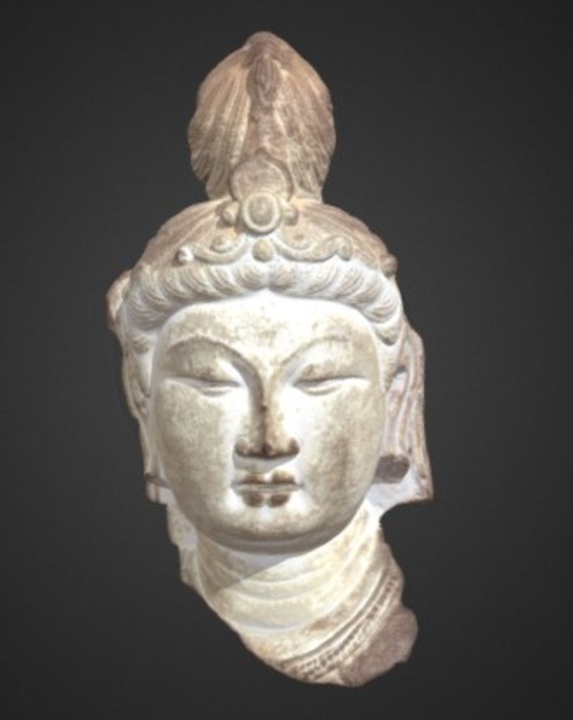 Miniature of Bodhisattva Head, 3D model