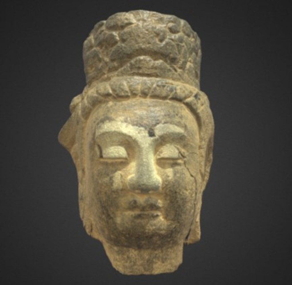 Miniature of Bodhisattva Head, 3D model