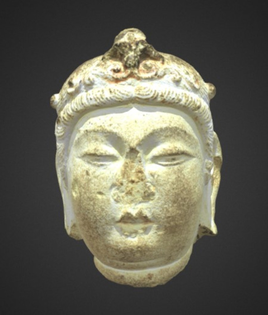 Miniature of Bodhisattva Head, 3D model