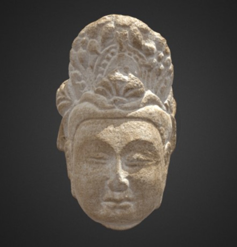 Miniature of Bodhisattva Head, 3D model