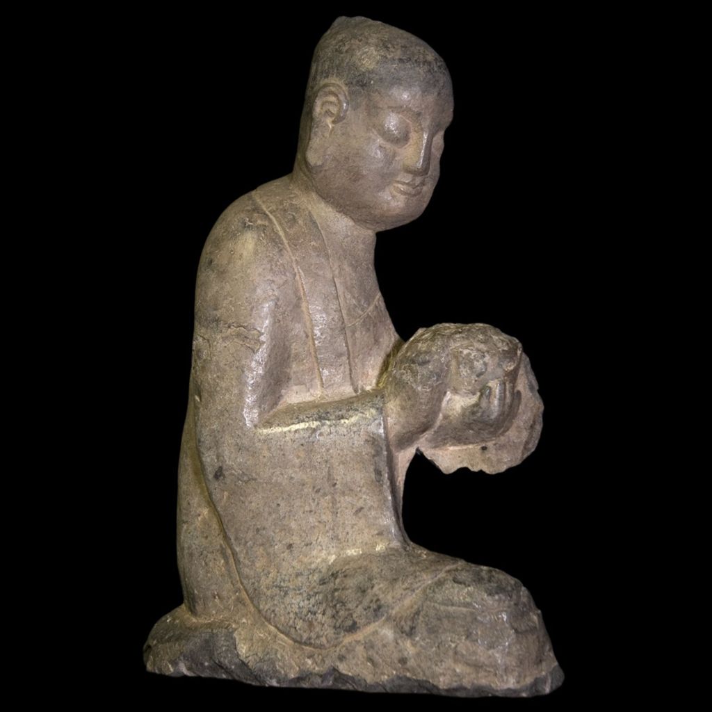 Miniature of Monk Kneeling