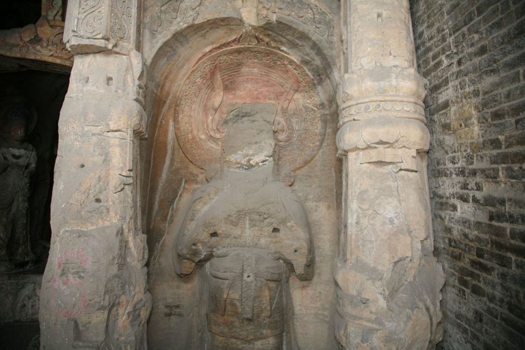Miniature of Northern Xiangtangshan, Middle Cave, façade