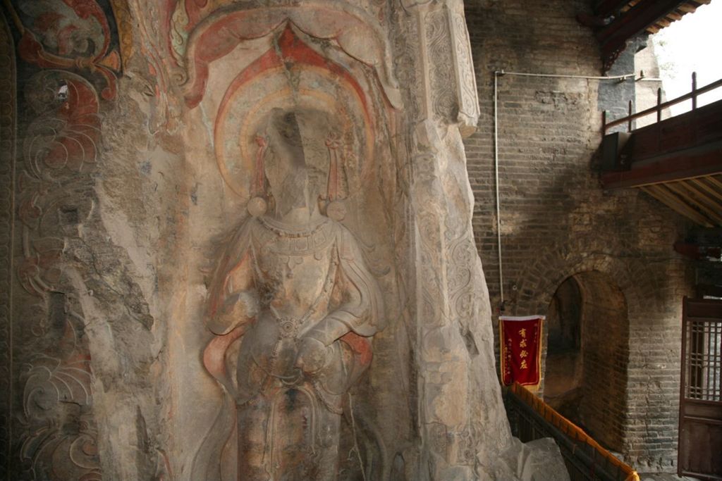 Miniature of Northern Xiangtangshan, Middle Cave, façade
