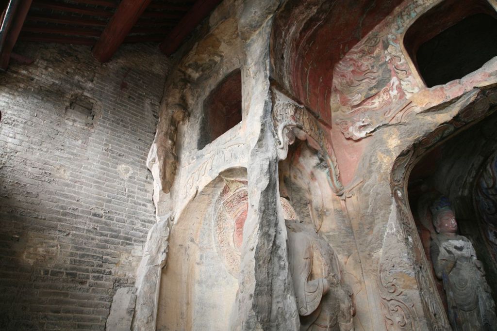 Miniature of Northern Xiangtangshan, Middle Cave, façade