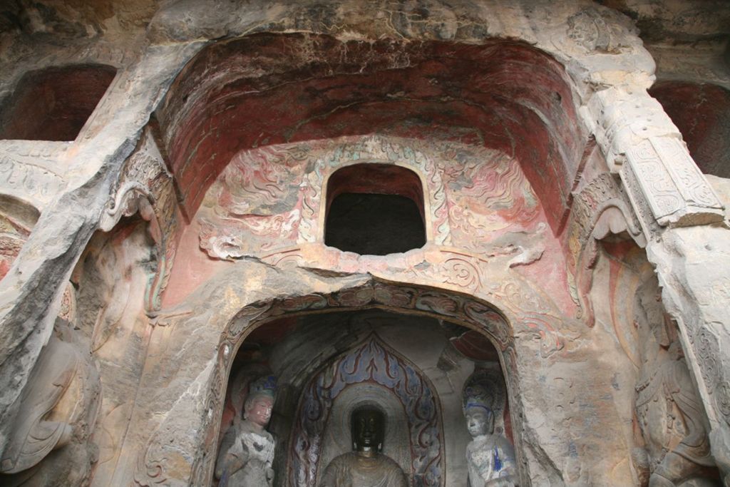 Miniature of Northern Xiangtangshan, Middle Cave, façade