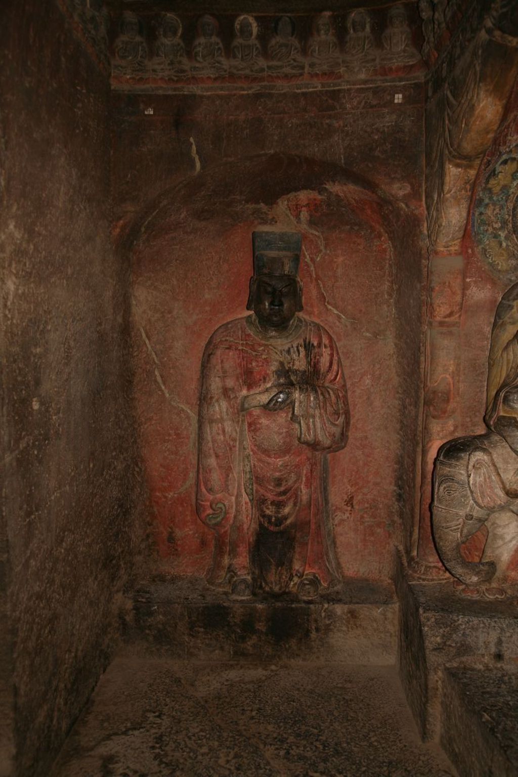 Miniature of Northern Xiangtangshan, North Cave, outside caves, north side