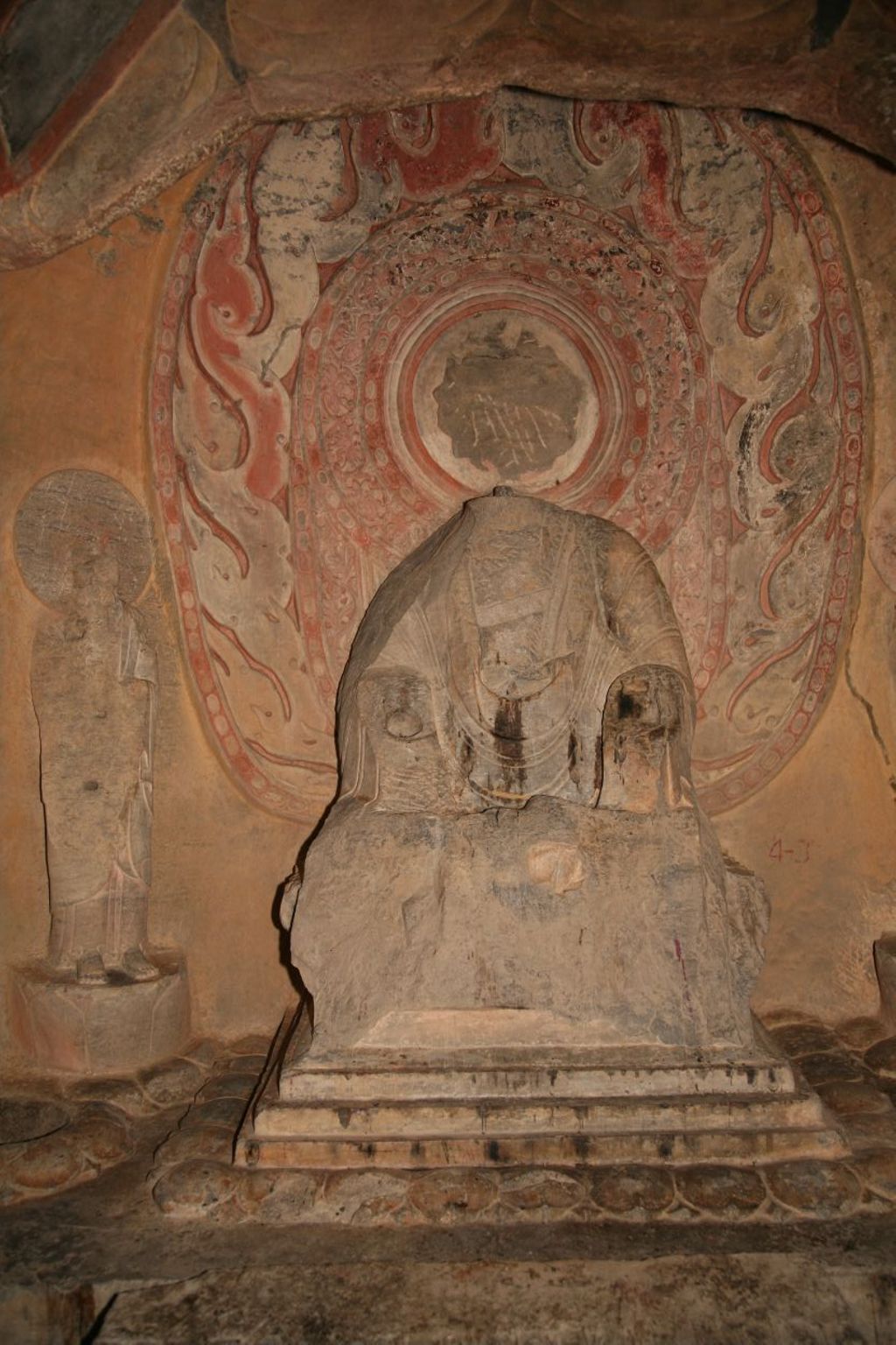 Miniature of Northern Xiangtangshan, North Cave, outside caves, south side